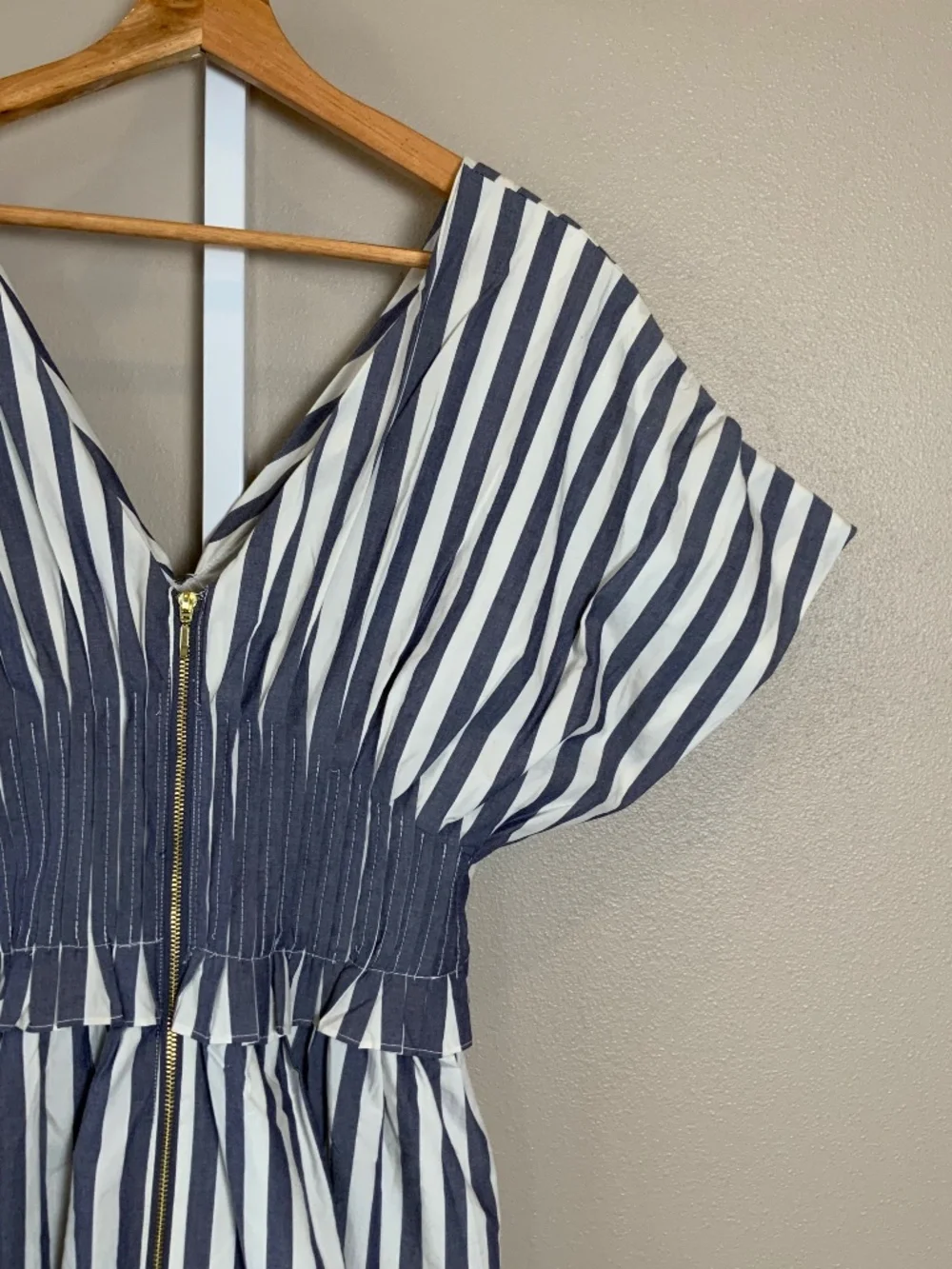 Anthropologie V-Neck Zip-Front Midi Dress - Picture 10 of 16